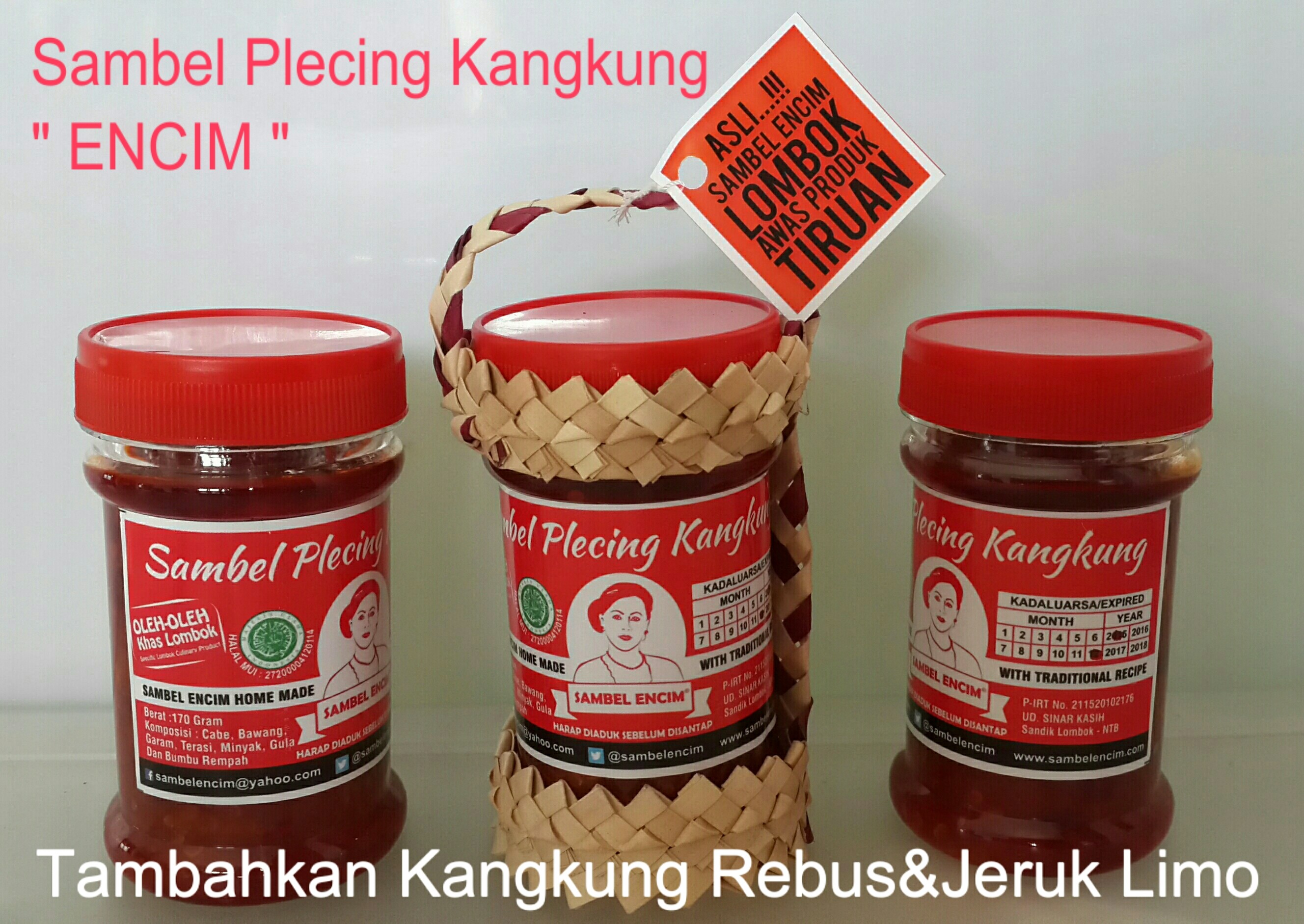 Sambel Plecing Kangkung (isi 2 botol)