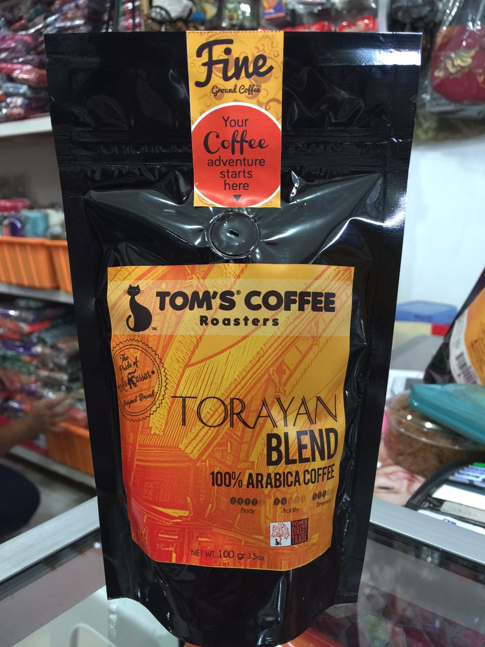 TOM'S COFFEE TORAYAN BLEND 100GR