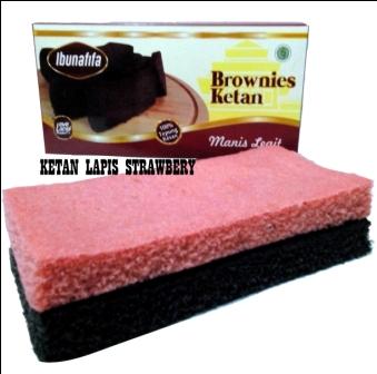 Brownies Lapis Strawberry