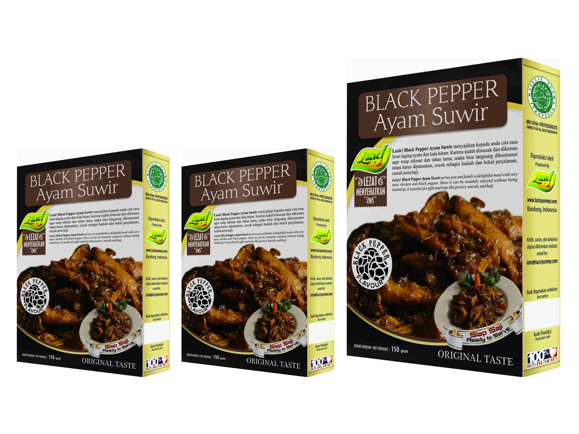 3 Black Pepper Ayam Suwir