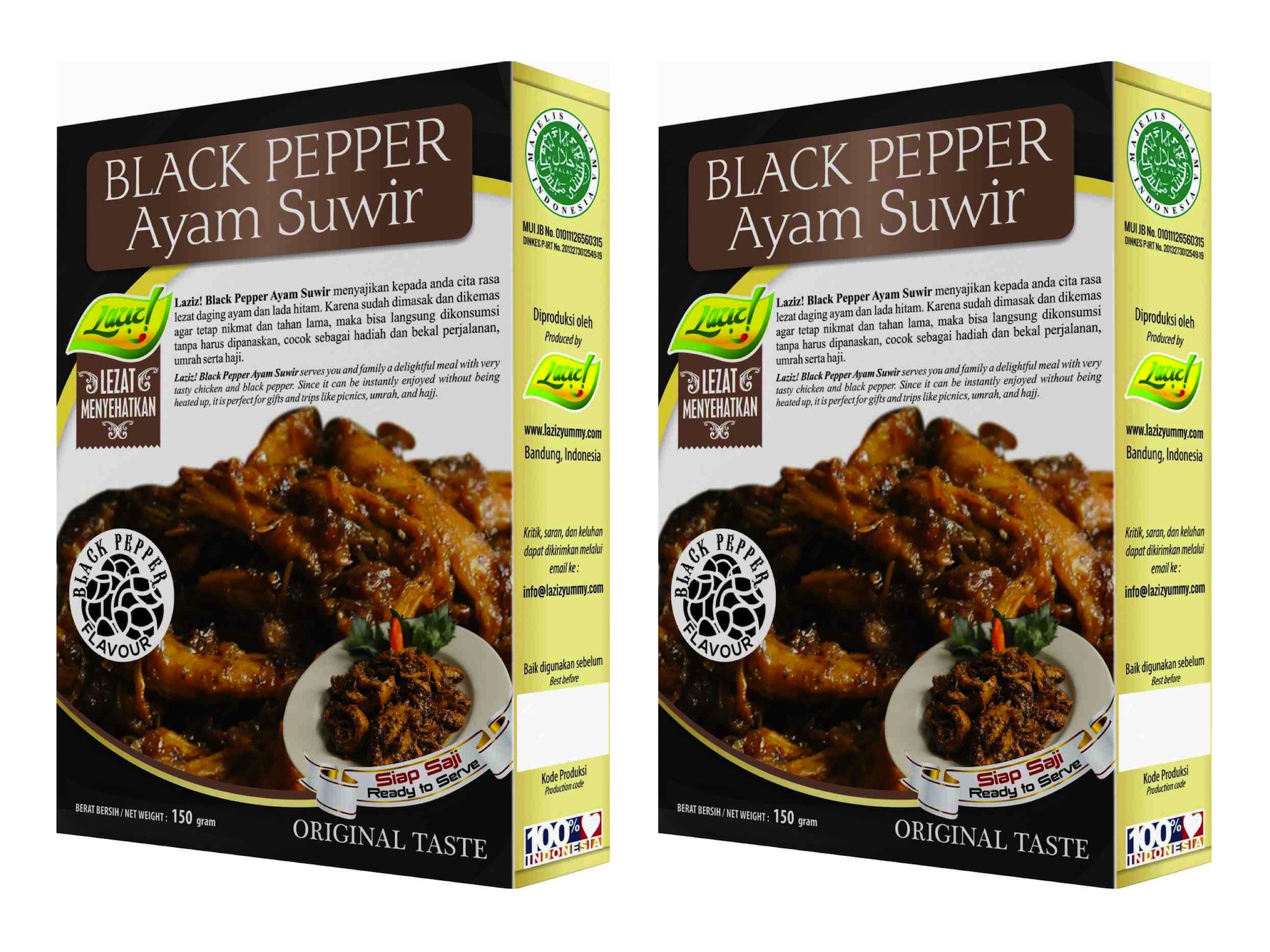 2 Black Pepper Ayam Suwir