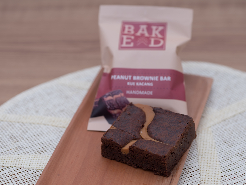 Peanut butter brownie bar Baked ID (Isi 4 Pouch)