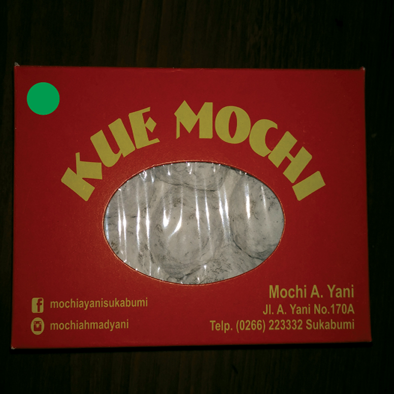 Mochi Isi Kacang Tanah (Aroma Suji Pandan @ Isi 40 )