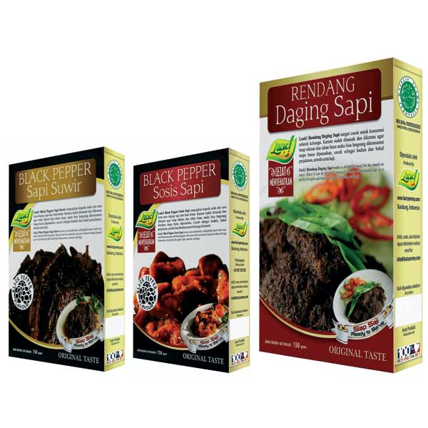 Black Pepper Sapi Suwir & Sosis Sapi & Rendang Daging Sapi
