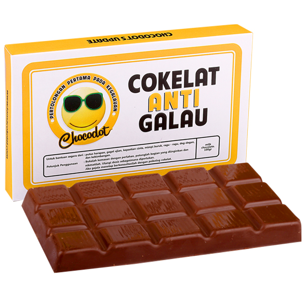 Coklat Chocodot Update Anti Galau (Milk Chocolate)  / 2 Pcs Edisi Update