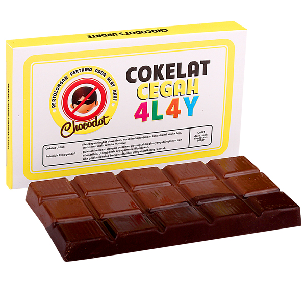Coklat Chocodot Update Cegah Alay (Dark & Milk Chocolate) / 2 Pcs Edisi Update