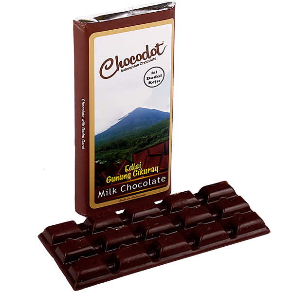 Coklat Chocodot Bar Gunung Cikuray  (Milk Chocolate Isi Dodol Keju) / 2 Pcs Edisi Bar