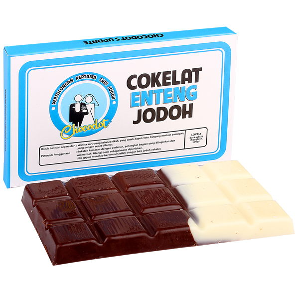 Coklat Chocodot Update Enteng Jodoh (Dark & White)/ 2 Pcs Edisi Update