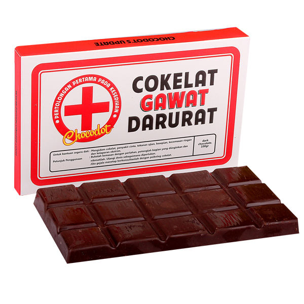 Coklat Chocodot Update Gawat Darurat (Dark Chocolate) / 2 Pcs Edisi Update