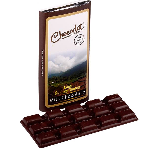 Coklat Chocodot Bar Gunung Guntur ( (Milk Chocolate Isi Dodol Susu)/ 2 Pcs Edisi Bar