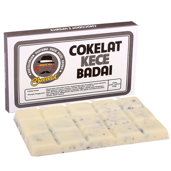 Coklat Chocodot Update Kece Badai (Dark and White Cookies) / 2 Pcs Edisi Update