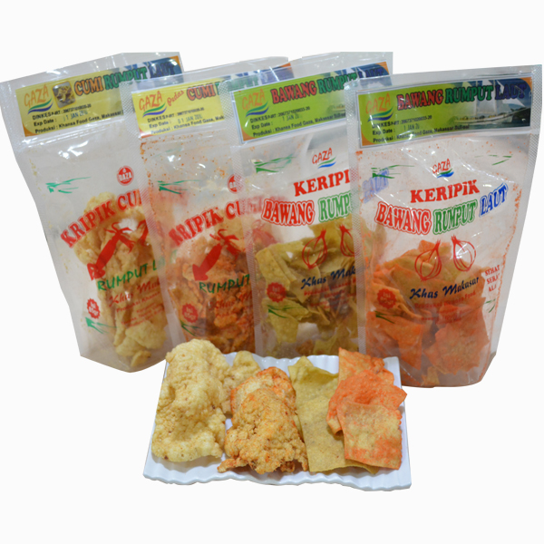 Keripik Cumi & Bawang Rumput Laut Khansa Food (isi 4 bungkus)