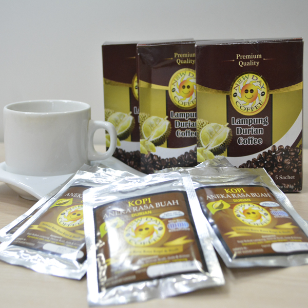Kopi Rasa Buah Lampung Durian Coffee; (Isi 2 kotak @5 pcs)
