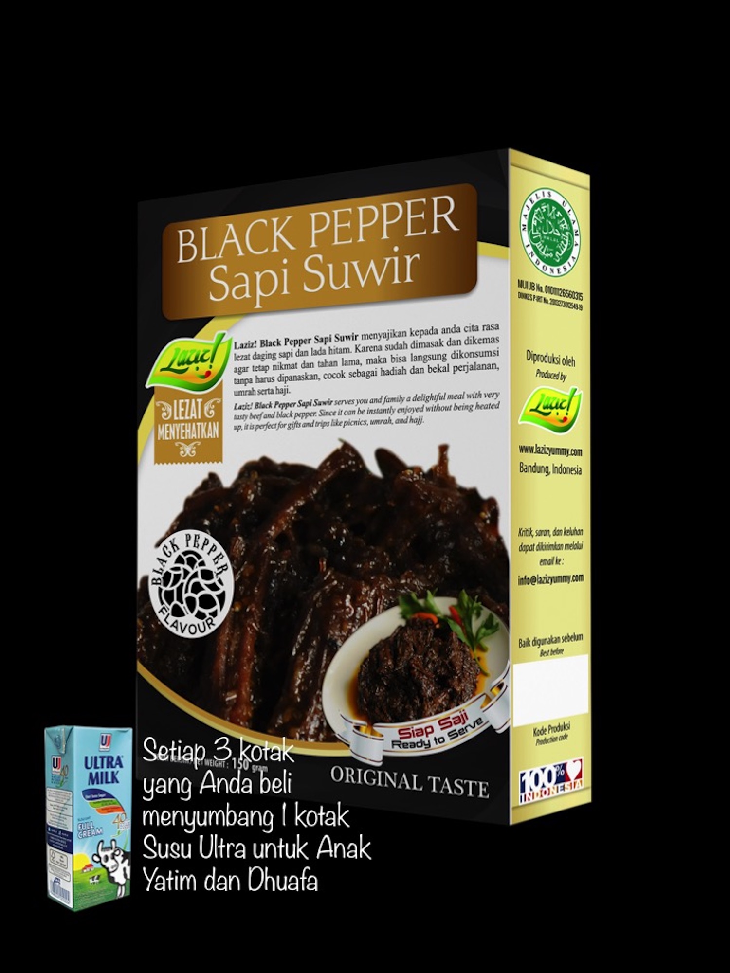 BLACK PEPPER SAPI SUWIR KAI FOOD 150GR