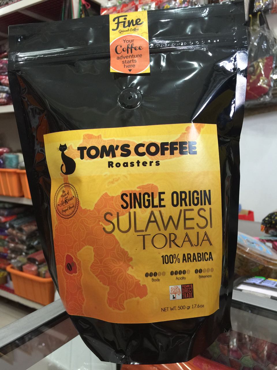 TOM'S COFFEE SINGLE ORIGIN 500GR