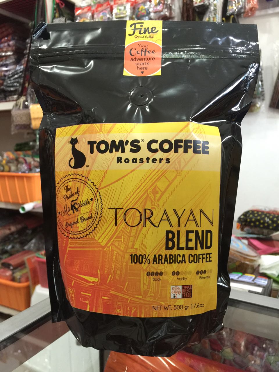 TOM'S COFFEE TORAYAN BLEND 500GR